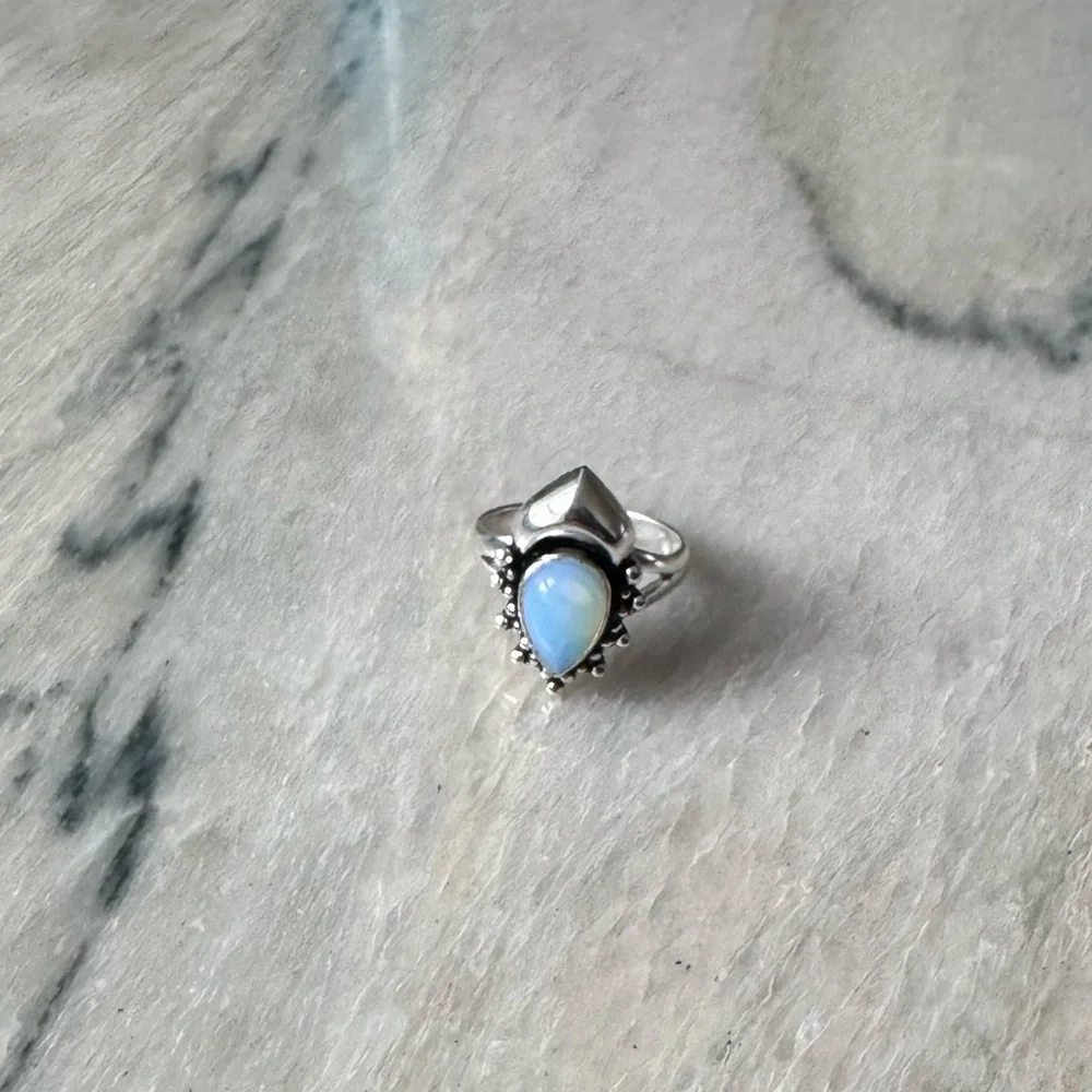 NWOT Sundance The Archer Ring, Opalite, Sterling Silver - Picture 2 of 6